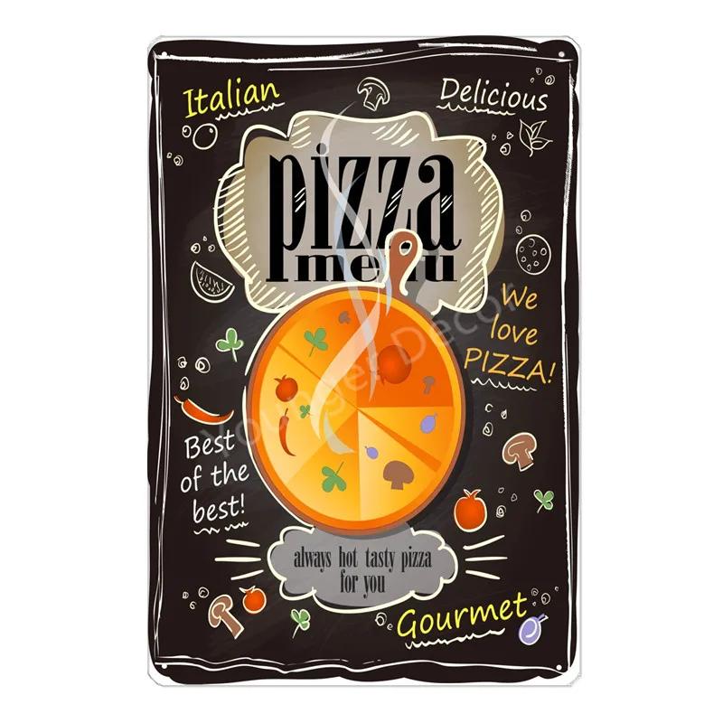 Homemade Pies Retro Plaque Breakfast Diner Metal Tin Signs Cafe Bar Pub Signboard Wall Decor Vintage Food Plates YJ166