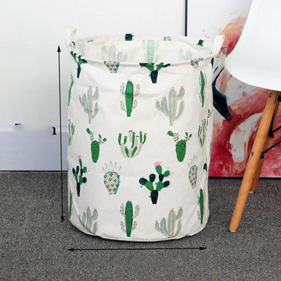Cotton Linen Collapsible Laundry & Toy Basket