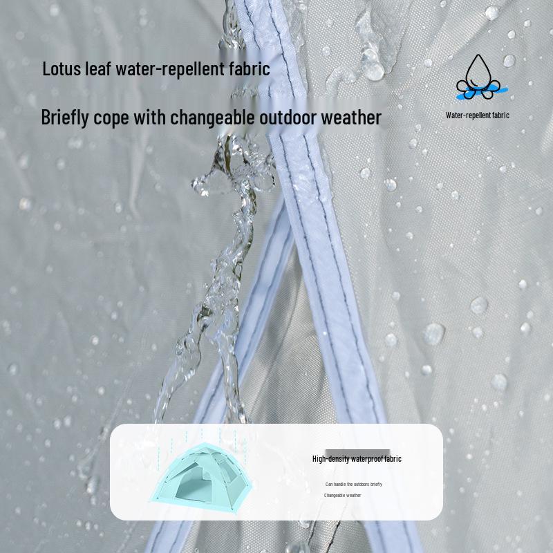 Automatic Outdoor Folding Camping Tent with Silver Coating - Rainproof and Durable