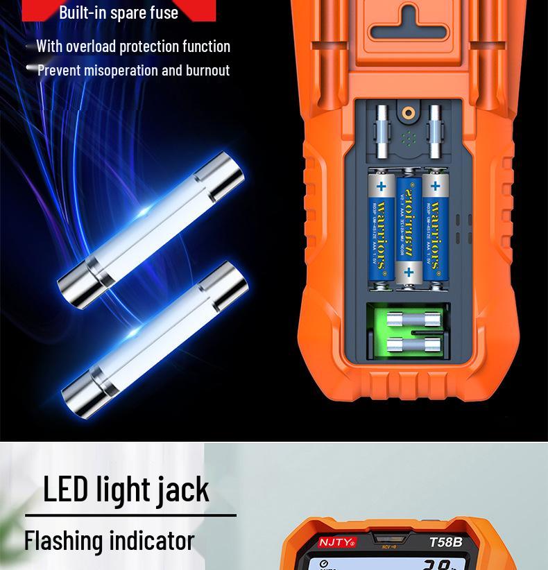 High-Precision Smart Digital Multimeter: Automatic, Anti-Burn, Ideal for Electricians.