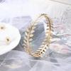 Vintage Metal Leaf Sawtooth Bracelet: European & American Fashion