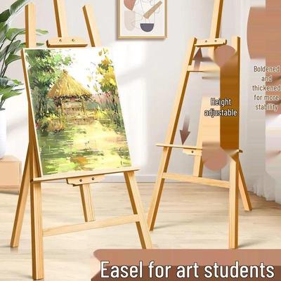 Wooden Floor-Standing Tripod Easel for Art Students