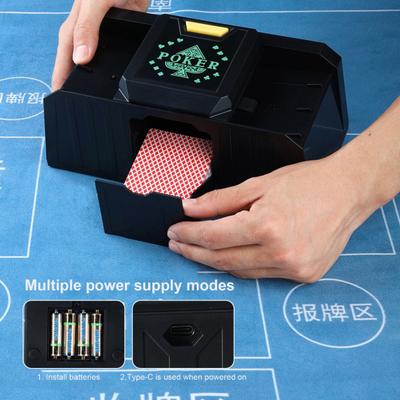 Otomatik Kart Karıştırıcı USB Pil ile Çalışan Sessiz Elektrikli Poker Kart Dağıtıcı Makinesi Kart Dağıtma