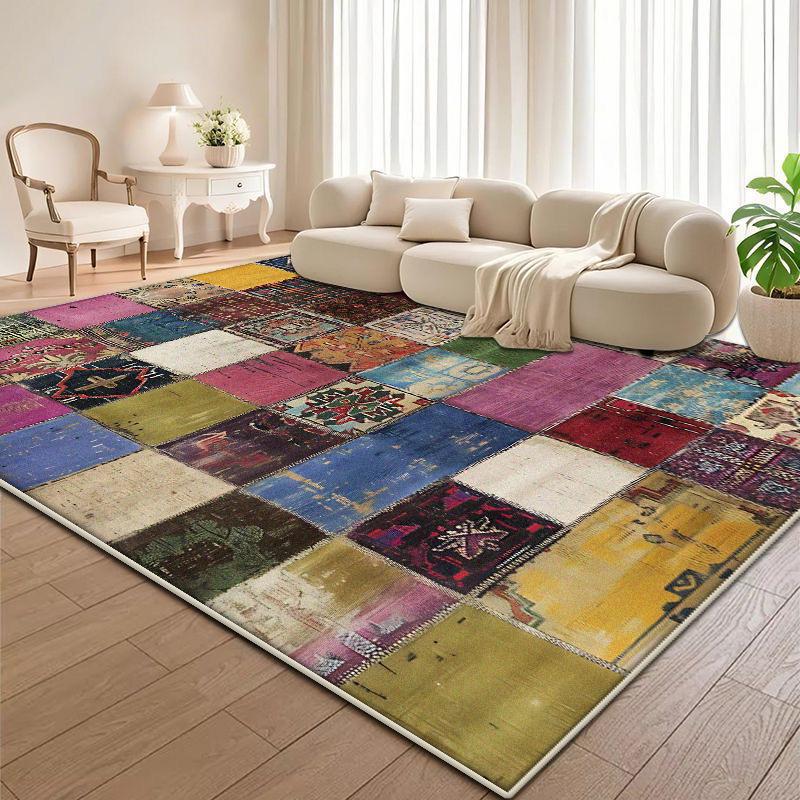 Easy Clean Non-slip Carpets for Living Room Sofa Coffee Table Entrance Mat Large Area Bedroom Cloakroom Decoration Rugs Washable
