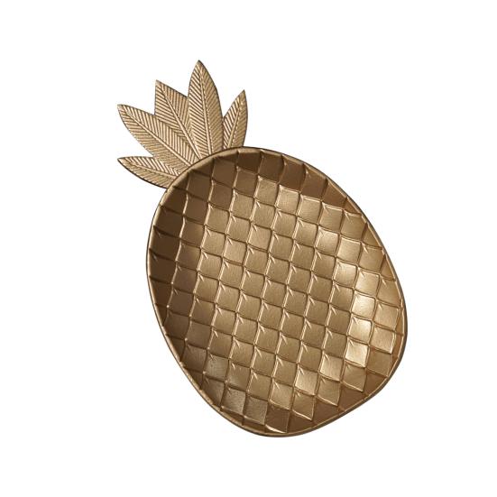 Podnos na ovoce Velkokapacitní Potřeby pro domácnost ve tvaru dřevěných listů/ananasu Servírovací talíř