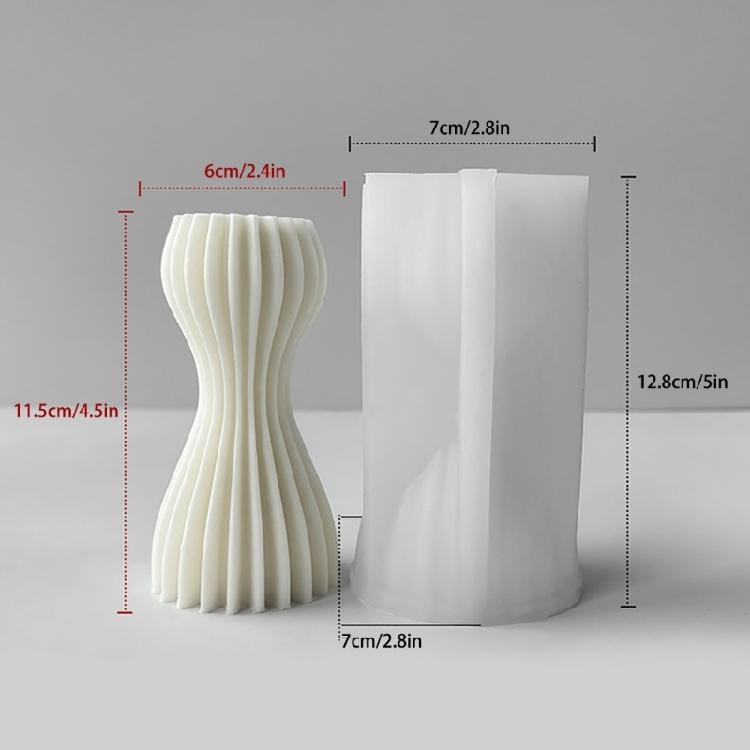 Beautiful Striped Candles Crafting Mold Handmade Aromatherapy Candle Resin Mold