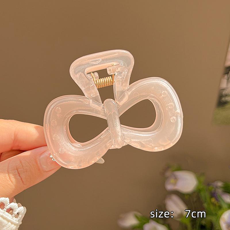 

Милая камелия желе розовый бант сердце волосы коготь акриловые краб заколки для волос для женщин шпилька аксессуары для волос