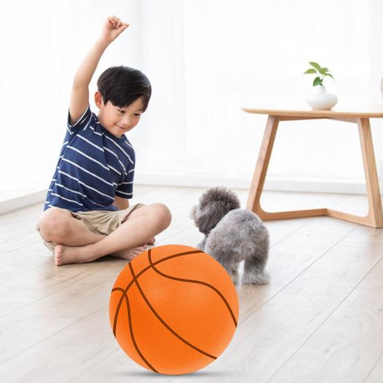 Geräuschloser Basketball Hoher Rückprall Geräuscharm Indoor Kinder Dribbling Training Unbeschichteter Schaumstoff hoher Dichte Kleinkinder Übung Sport Hüpfball