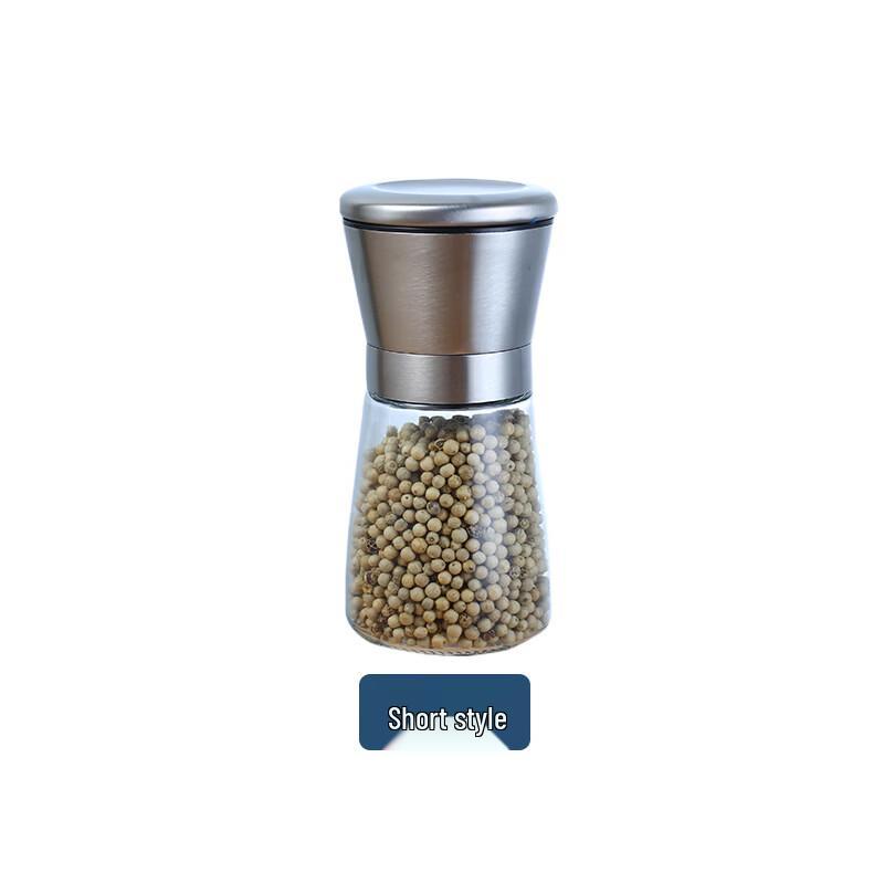 ZhiShi Manual Glass Salt and Pepper Grinder Set