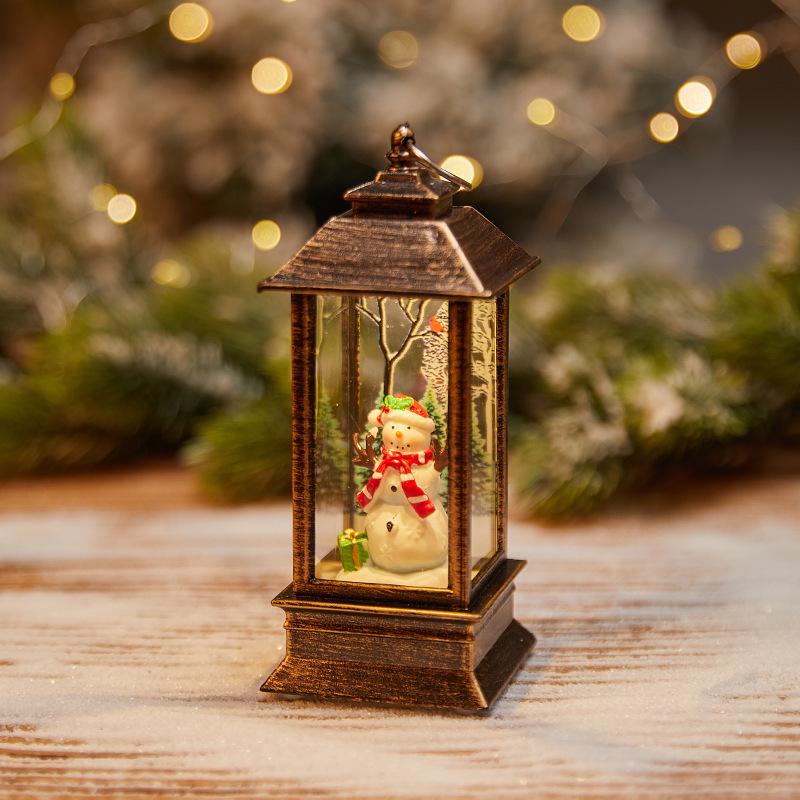 

Christmas Santa Claus Crystal Wind Lantern Ornament & Gift