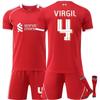 25-26 Liverpool Heimfußballtrikot für Kinder und Erwachsene VIRGIL #4