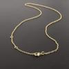 Wholesale 12 PCS Gold Plated Solid Brass Chain Bulk Adjustable O Shape Chains Finished Chains for Jewelry Making (18inch (1.5mm)