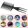 Professional Double Side Plastic 3 Kinds of Combs Paper Marbling Combs Ebru Art Tool