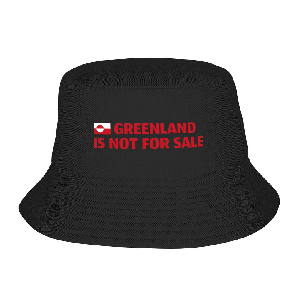 Unisex Greenland Not For Sale Bucket Hat Personality FisherUnisex Hats Summer Casual Vacation Caps Street Style Pattern Visor Hat