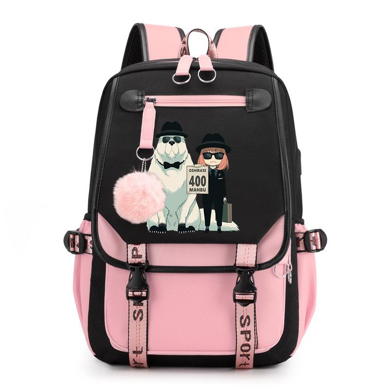 RiMan SPY x FAMILY Spy Play House Backpack Junior High School Student Personality Trend College Style School Bag