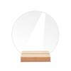Dww-Round Acrylic Table Plaque with Base - Large, Wedding Table Number Plaque, Table Plaque, DIY Banquet, Seat Plaque