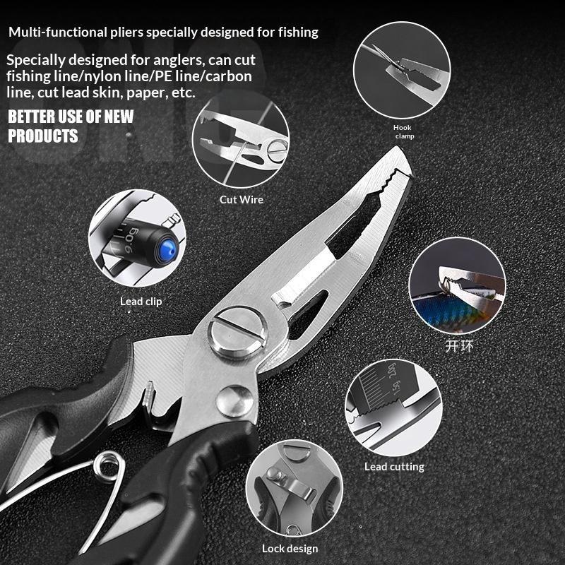 Mini Lure Pliers Fish Controller Set For Fishing Multifunctional Portable Lure Pliers Fishing Tool Pp+Stainless Steel