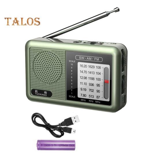 Tragbares Radio Robuste Konstruktion Benutzerfreundlich Kompaktes Design Kleines batteriebetriebenes wiederaufladbares FM/AM-Radio