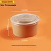 Handun Kraft Paper Takeaway Bowls with Lids