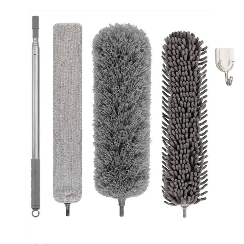 

Kit Duster Microfiber With Scalable Handle Household Cleaning Sweeping Tools