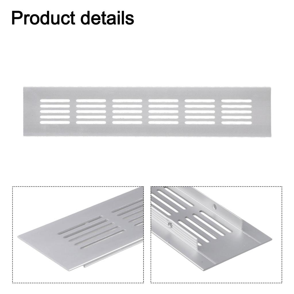 Air Vent Ventilation Grille Cupboard 1pcs 1x Aluminum Alloy Corrosion-resistant Grille Cover Shoe Cabinets Spare Parts