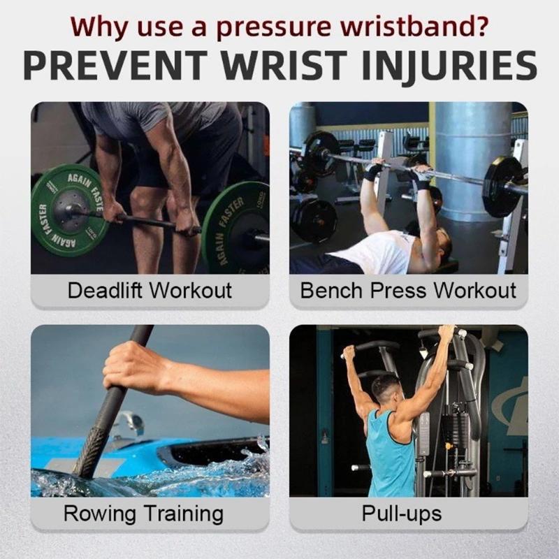 1 Pair Fitness Wrist Support Wristband Gym Weight Lifting Wraps Bandage Sports Wristband