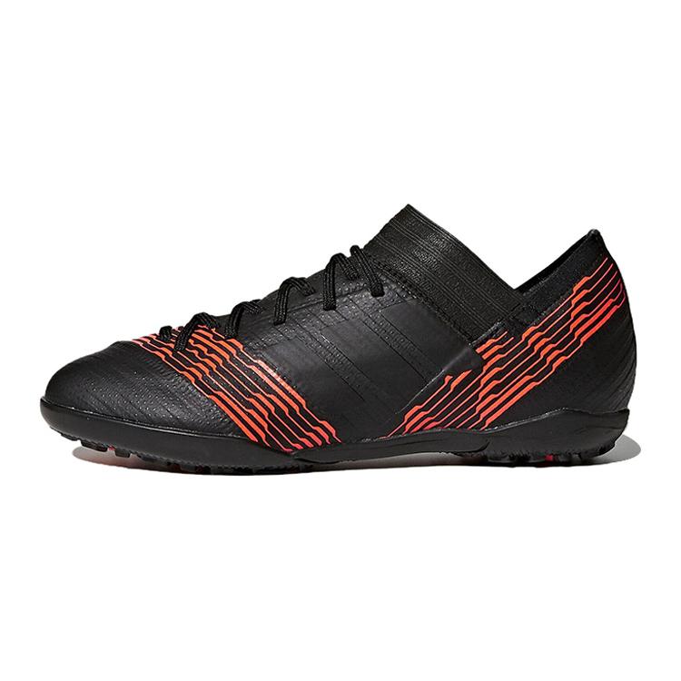 New Adidas Nemeziz Non-slip Wear-resistant Shock Absorption Low-Top Kids' Soccer Shoes Black Red Teenagers CP9237