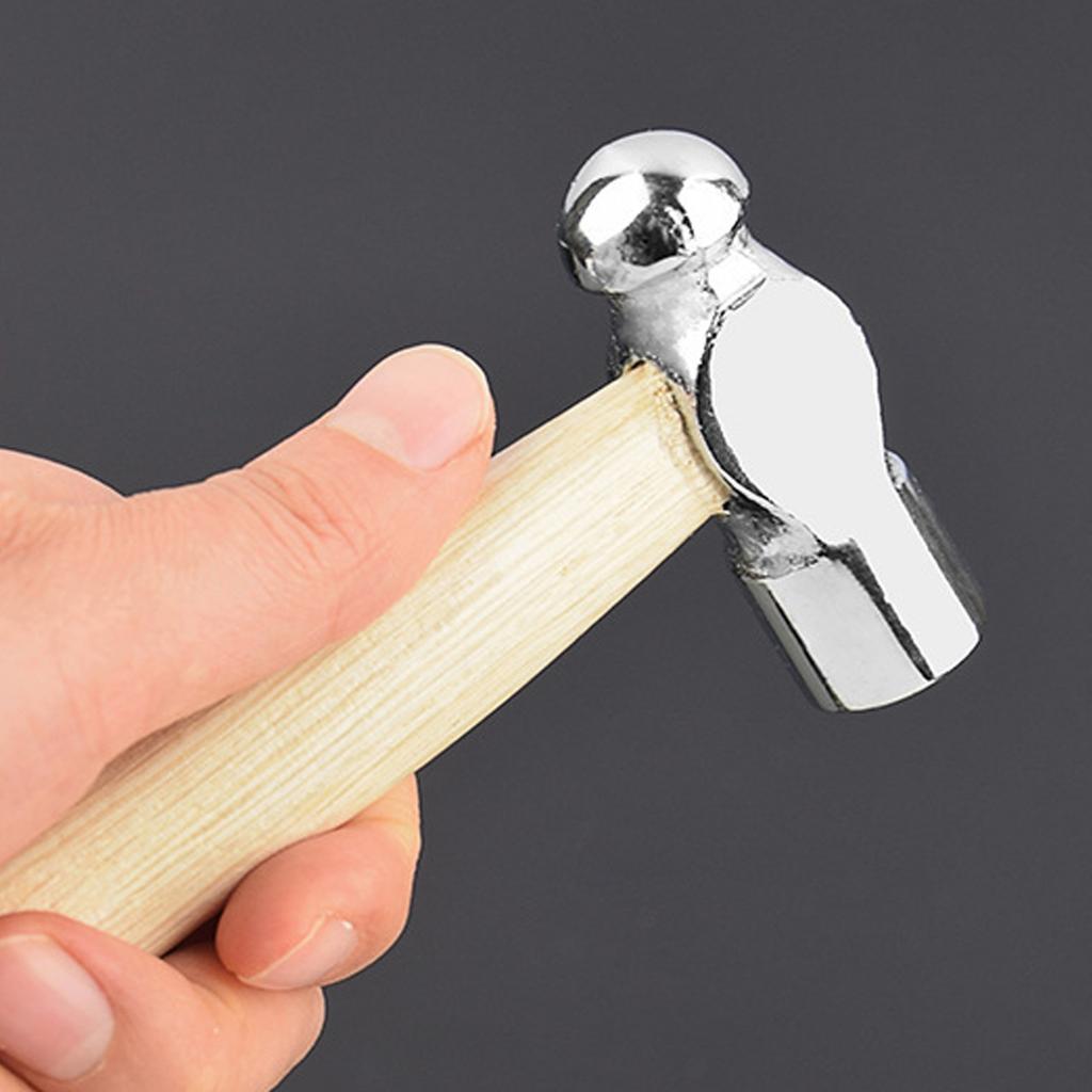 Mini Hammer Smashing Walnut Round Head Wooden Handle Hammer Car Escape Tool Hand Hammer Multifunction Mini Hammer