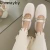 Designer Frühling Herbst Frauen Warme Pelzschuhe Mode Flache Slip On Damen Flats Schuhe Runde Zehe Damen Mary Jane Schuhe