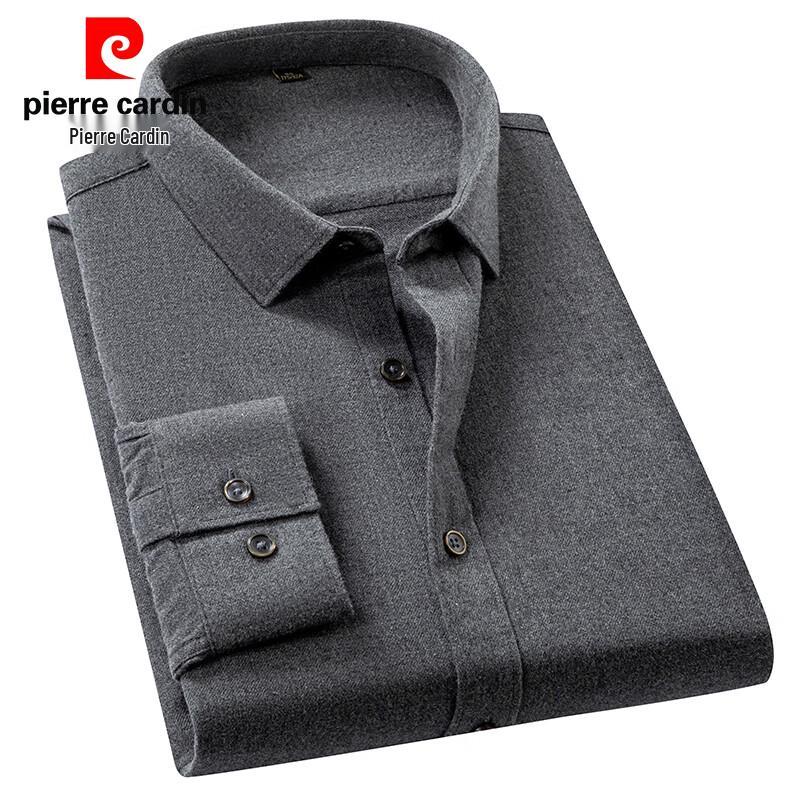 Pierre Cardin Men s Solid Color Wrinkle-Free Cotton Shirt 2XL