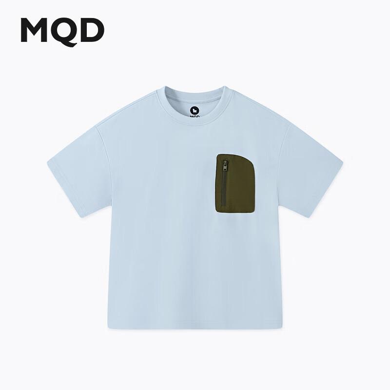 MQD Boys  Color Block Patch Pocket Short Sleeve T-Shirt 110