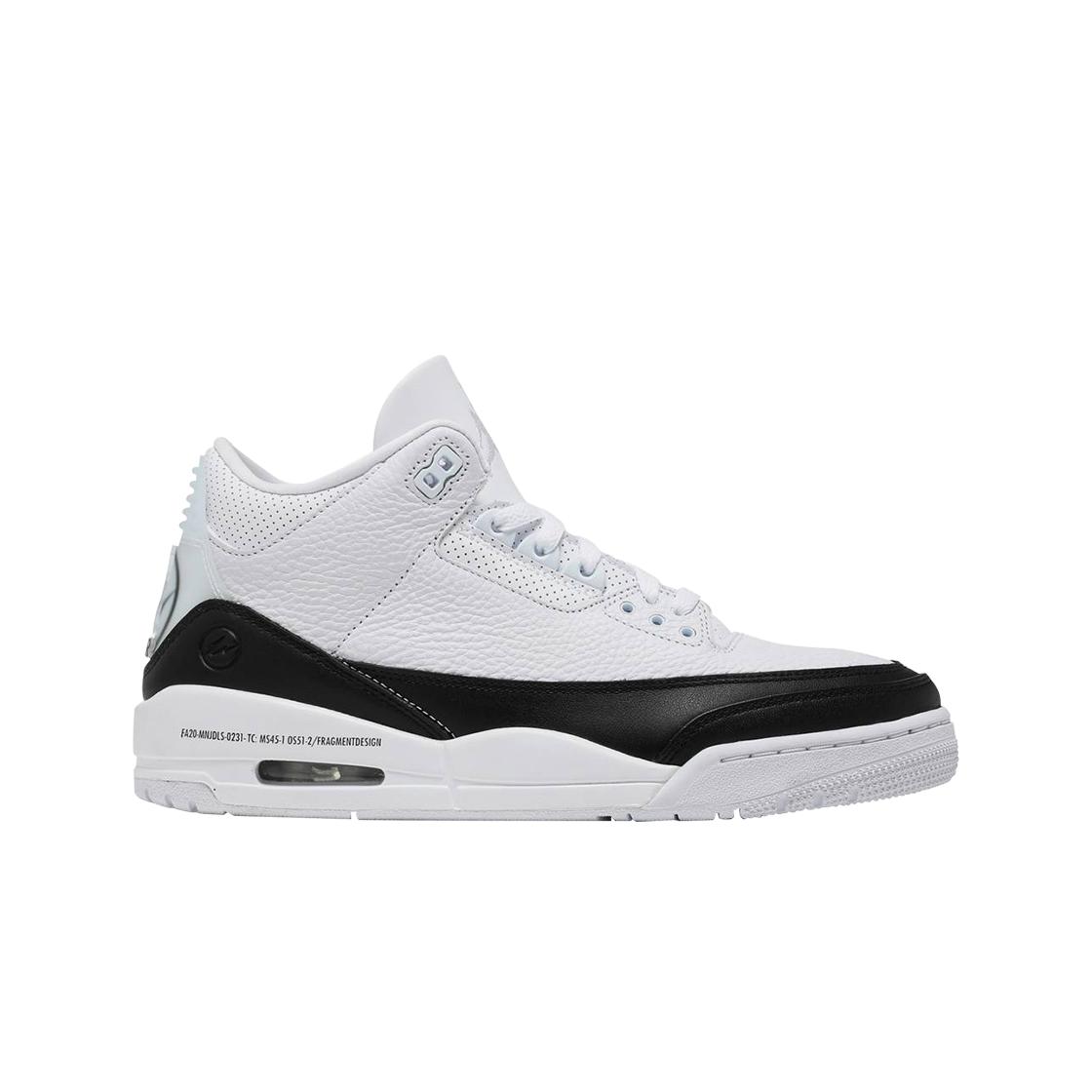 

Jordan 3 X Fragment Retro Sp White Black 250