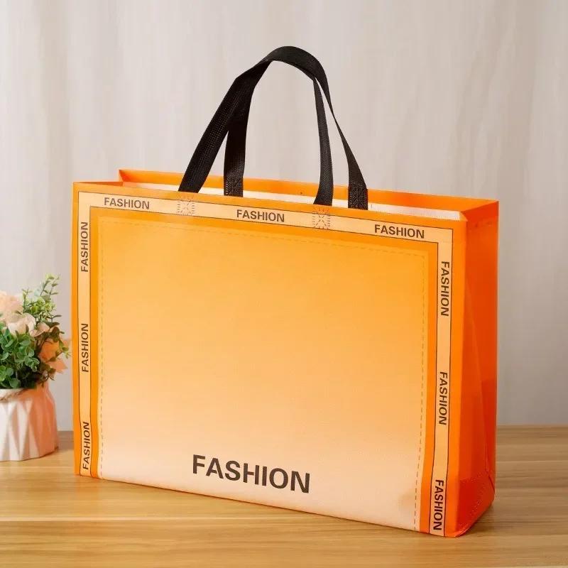 10pcs Coated Non-woven Fabric Bag Clothing Nonwovens Pack Handbag Environmentally Friendly Gift Shopping Packaging Pouch