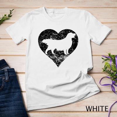 Distressed Golden Retriever Heart Dog Owner Graphic T-Shirt Unisex T-shirt