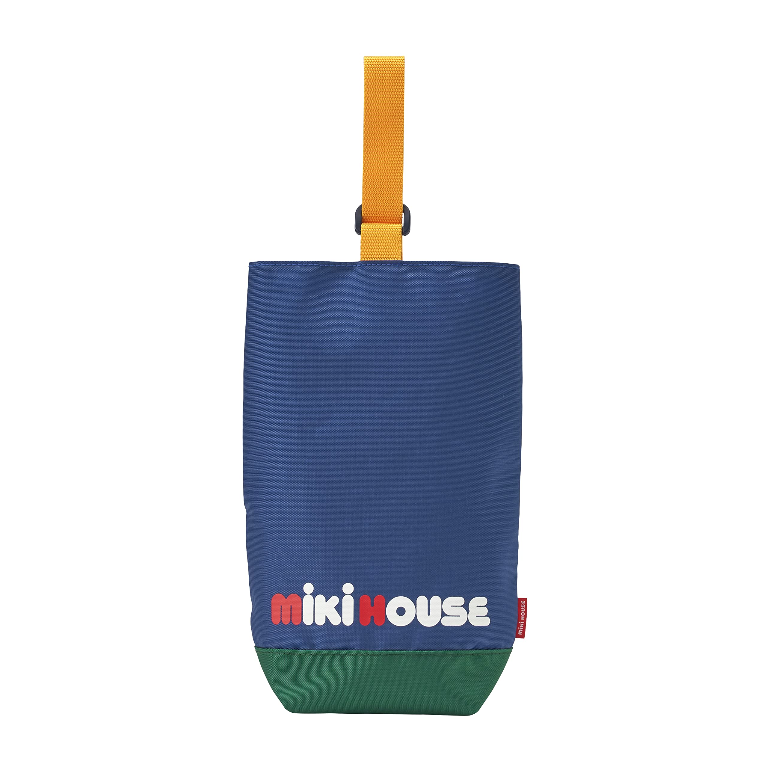 

MIKI HOUSE Shoe Bag, Indoor Shoes Bag, Nylon, Made in Japan, Perfect for School, Boys, Girls, Kids, Kindergarten, and Daycare, 10-8298-572, Navy