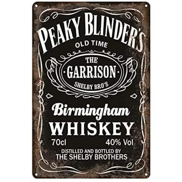Vintage Peaky Blinders Tin Sign Retro Metal Art Plaque for Home Bar Pub Cafe Restaurant Wall Decor X Inch