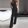 Spring & Summer Chinese Long Skirt Jumpsuit - Oblique Collar, Mid-Waist, Elegant Commuting or Evening Wear.
