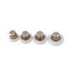 Vintage Curved Shower Room Pulley: Single-Wheel Glass Door Roller Accessory