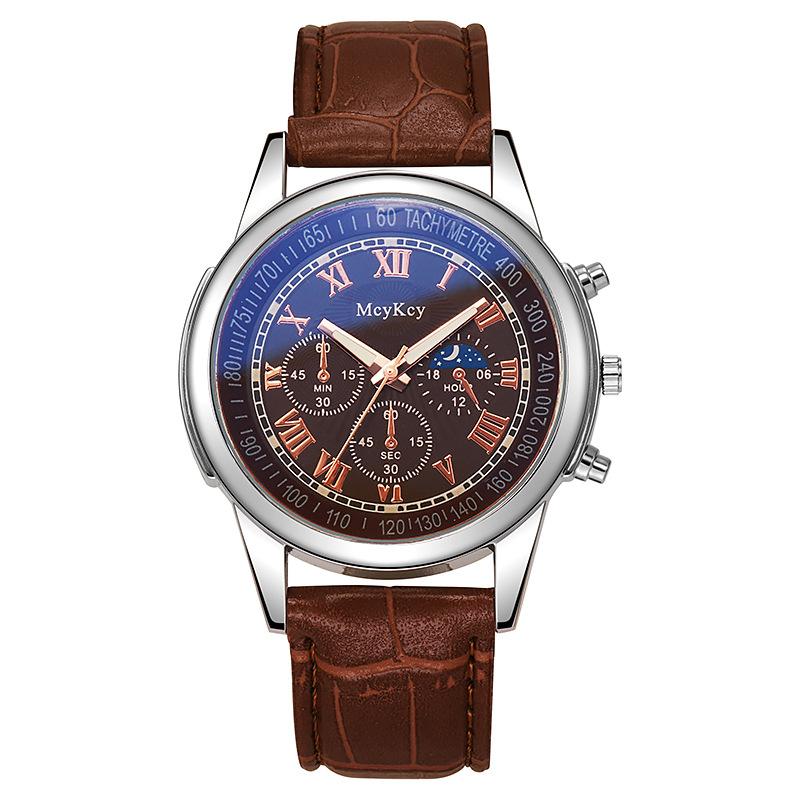 

Мужские модные деловые часы, новый стиль, брендовые мужские кварцевые наручные часы, Bese Gifts Clock коричневый