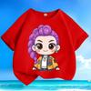 Boys' and Girls' Fashionable KPOP Hunting Girl Group Rumi's T-shirt Summer Children's Loose Pure Cotton T-shirt