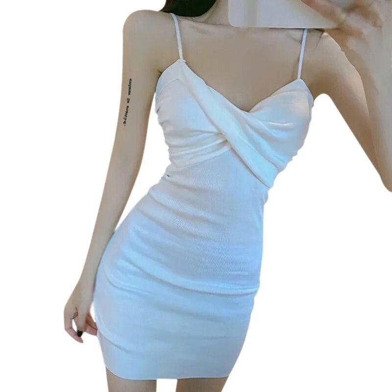 

Женское универсальное тонкое тонкое платье с крестом и узкой юбкой на бретельках One Size