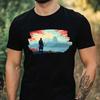 Men's T-Shirt Samurai Pixel Art Motif Cotton Size XS To 5XL