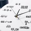 Density Board Circular Acrylic Silent Wall Clock 11.81in No Glass Cover Design No Tick Indoor Wall Timepiece White