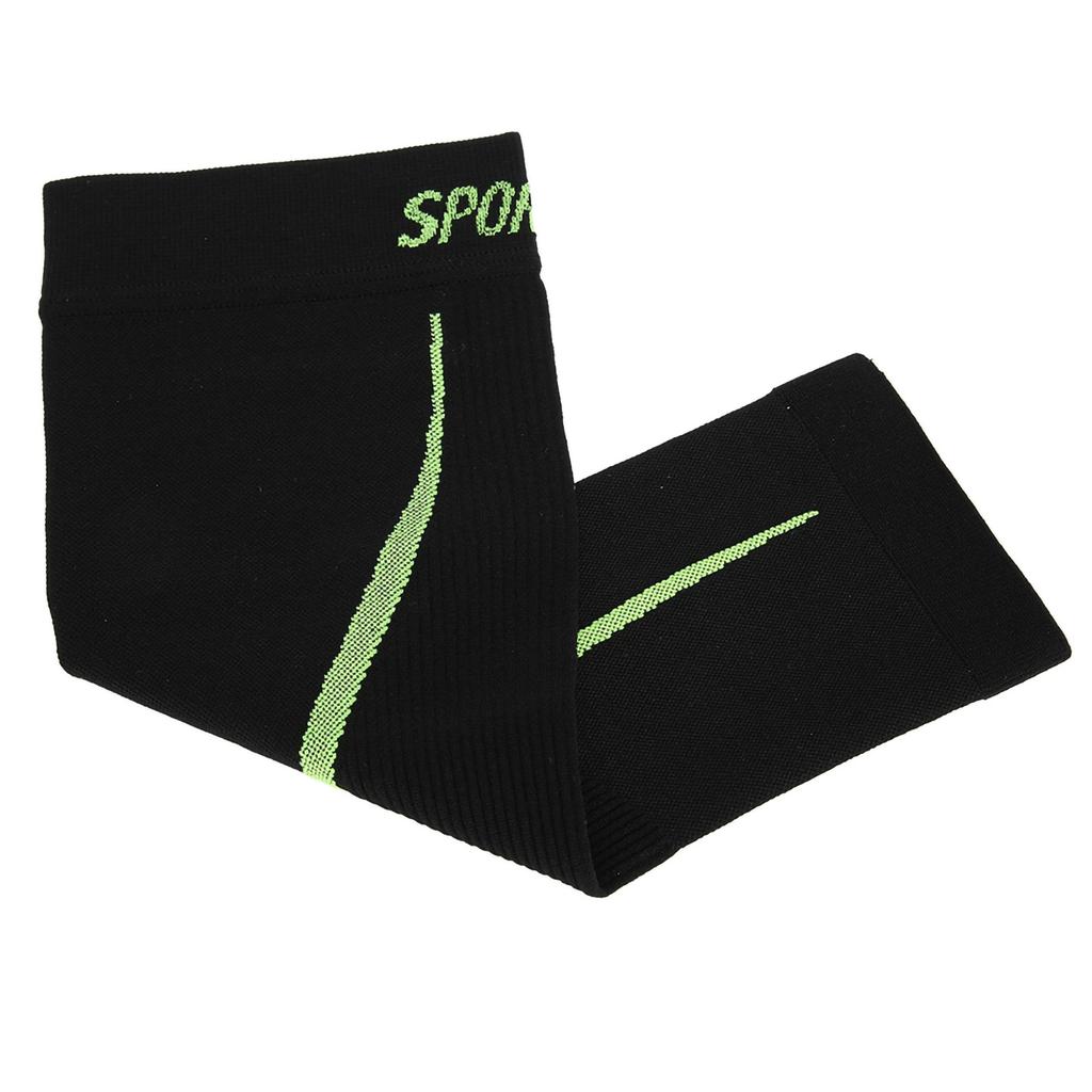 Sports Leg Calf Brace Sleeve Shin Support Compression Running Exercise Black LXL