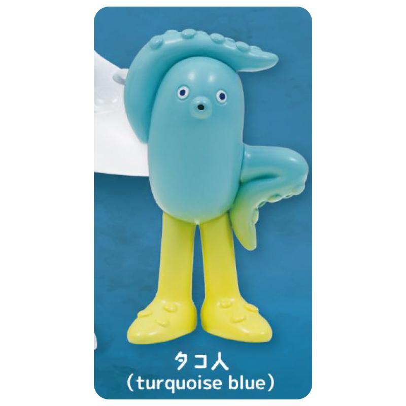 Japan Octopus Man Figurine Colorful Squid Person Mini Animal Toy Collectible Gashapon Action Figure Model Toys
