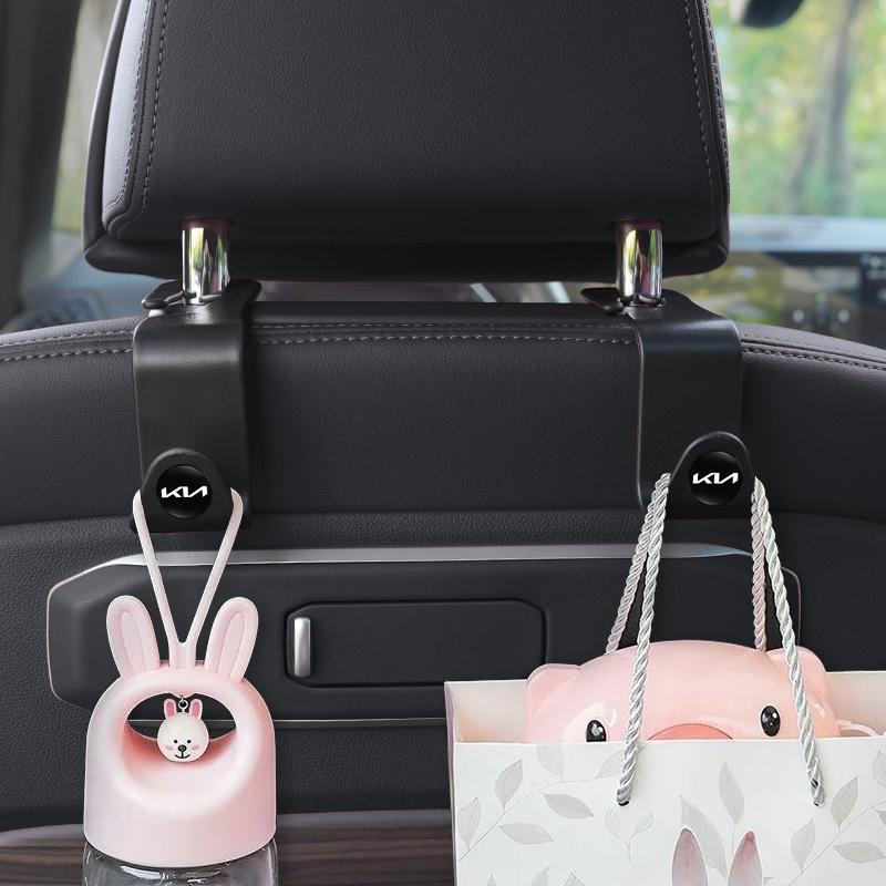 2Pcs Car Hook Interior Items Seat Back Storage Bracket Valve For KIA K5 K9 Sorento Ceed Sportage Carnival Stinger Forte Cadenza sdvc80