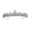 Simple and High-end Exquisite Princess Bride Crown Shiny Micro Paved Zircon Crown Birthday Adult Ceremony Banquet Headdress