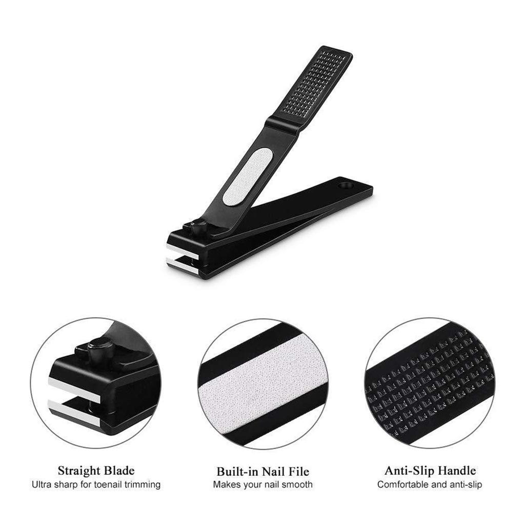 Nail Clippers Set,Ultra Sharp Durable Toenail Clipper Set With Leather Case