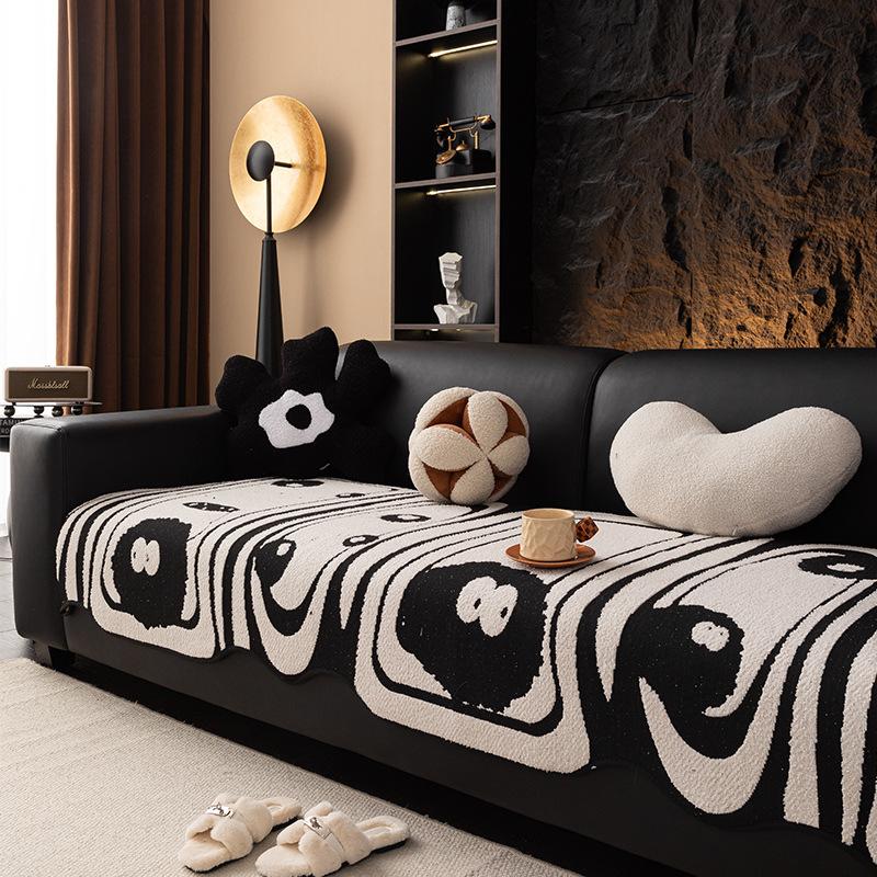 

Новая подушка для дивана, мультяшная, особой формы, фиксированная, нескользящая, подушка для сиденья кожаного дивана прямого ряда, цельный чехол для дивана 90*70cm