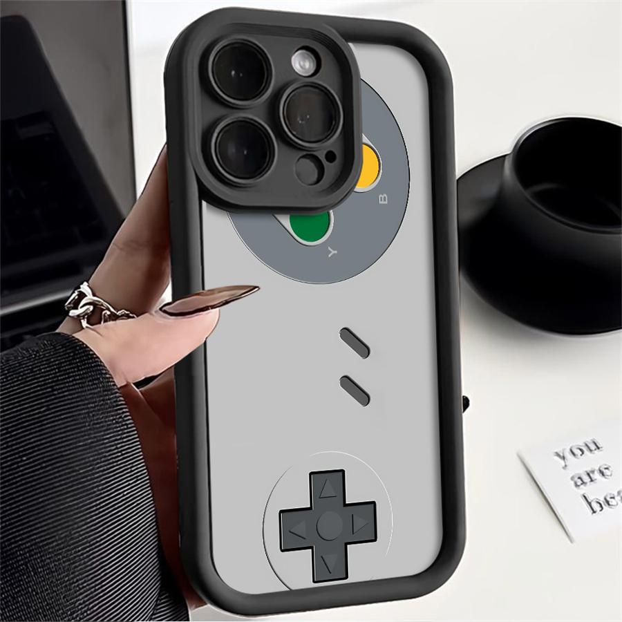 Case for iPhone 17 Pro Max 14 12 Pro 17e 11 16 Air 15 Plus 13 Phone Cover Retro Game Console Pattern
